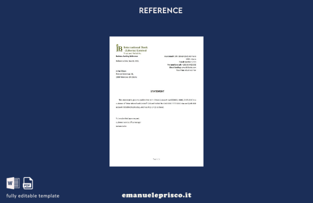 modello di riferimento per la chiusura della banca internazionale IB della Liber